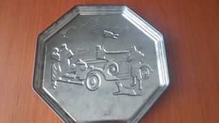 Caja metálica escenas campestre Jacobsen's vintage