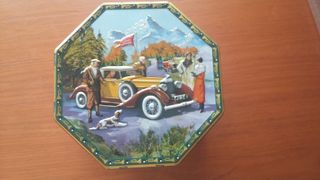 Caja metálica escenas campestre Jacobsen's vintage