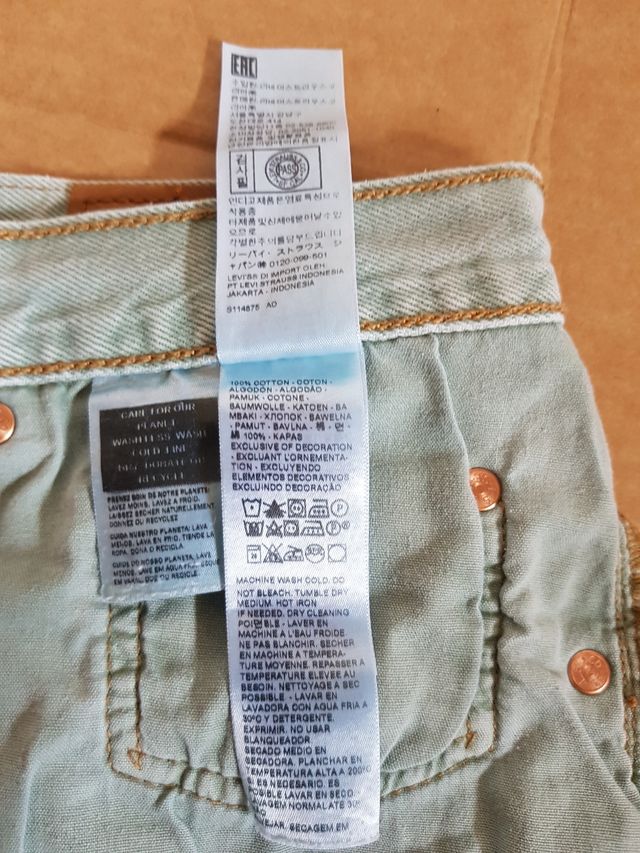 Shorts Levi's 501 90s. Unisex. Nuevo sin etiquetas