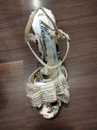 Sandalias LOWSE beige, multicolor