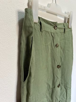 Falda midi verde - Talla S