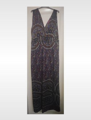 Vestido boho chic multicolor talla L