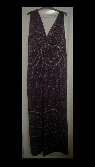 Vestido boho chic multicolor talla L