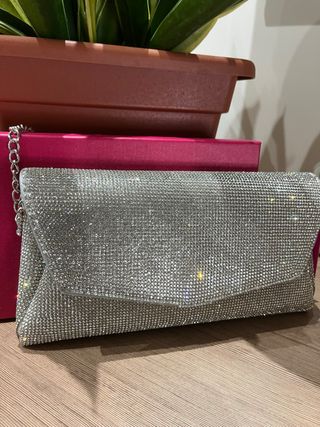 Borsetta argento scintillante Kharisma