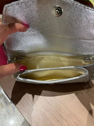 Borsetta argento scintillante Kharisma