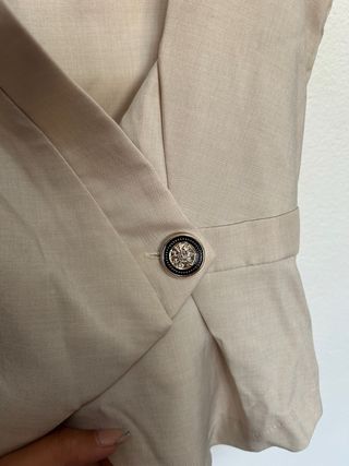 Chaleco beige Shein M