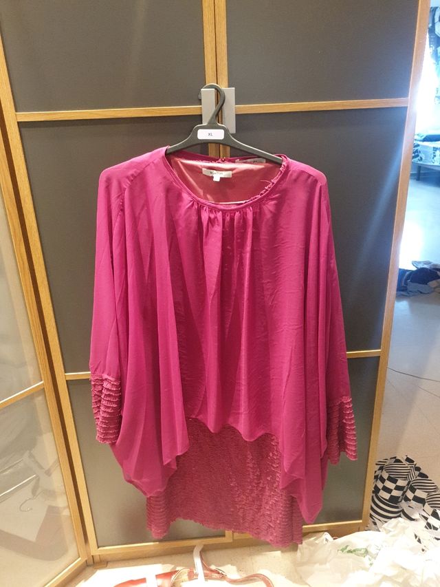 Vestido Bugambilia Talla S o M Con Camisa Fulá 