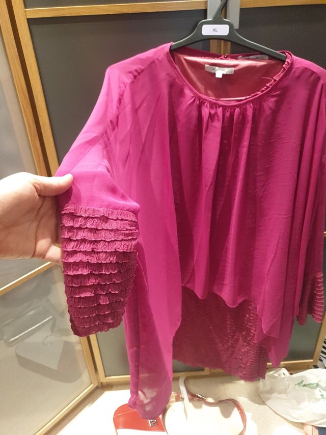 Vestido Bugambilia Talla S o M Con Camisa Fulá 