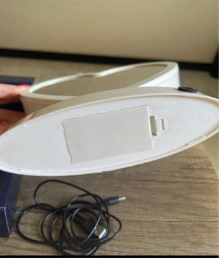 Doppio Specchio infrangibile  LED a Cuore Bianco