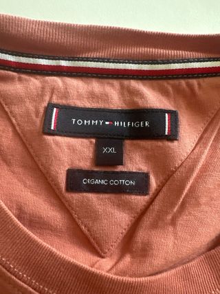 Maglietta Tommy Hilfiger Uomo Rosa Taglia XXL