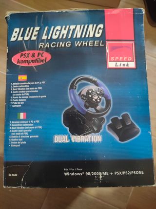 Volante Blue Lightning PSX/PS2/PC