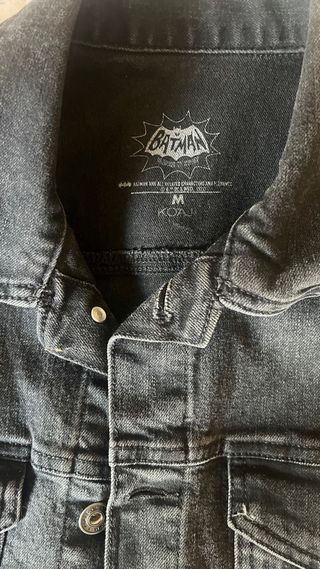 Chaqueta vaquera Batman negra