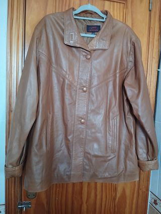 Chaqueta piel marrón Good Leather L