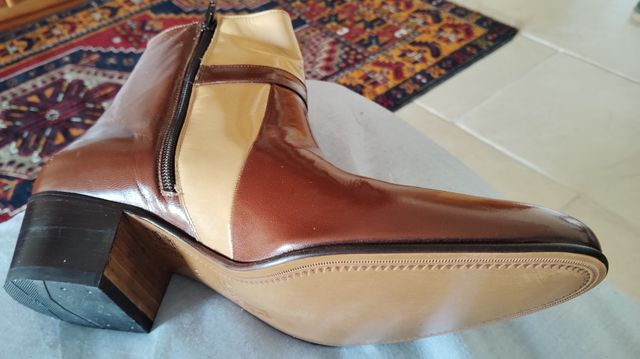 Botines vintage tacón alto cubano antiguos T/44