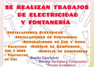 electricista y fontanero