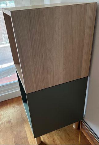 Estanteria Eket Ikea - 2 cubos + patas de madera