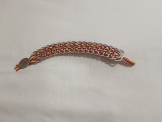 Pulsera artesanal roja-amarilla