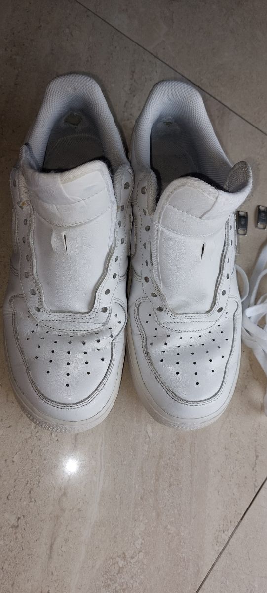 Nike Air Force 1 blancas - usadas, en buen estado,