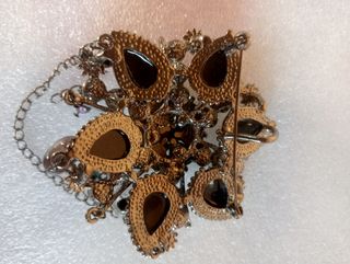 Spilla vintage fiori neri