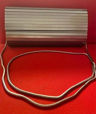 Bolso Fiesta Plata Metalizado