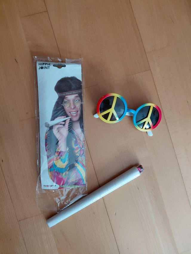 Disfraz Hippie niña Atossa 10años