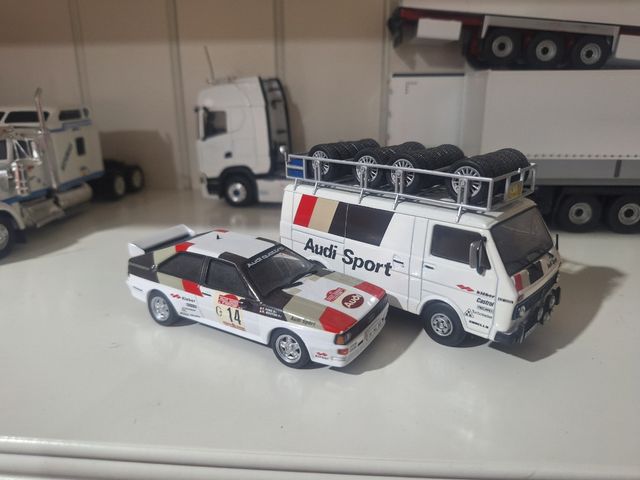 Audi Quattro y furgoneta asistencia 1:43