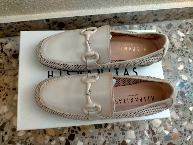 Zapatos Hispanitas beige mujer nuevos