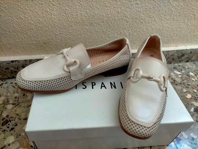 Zapatos Hispanitas beige mujer nuevos