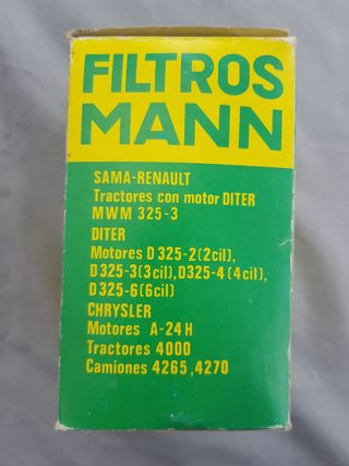 Filtro Mann - Tractores Sama Renault