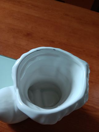 Jarrón bota blanco - Porcelana