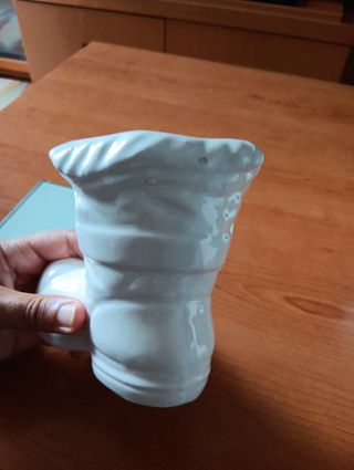 Jarrón bota blanco - Porcelana