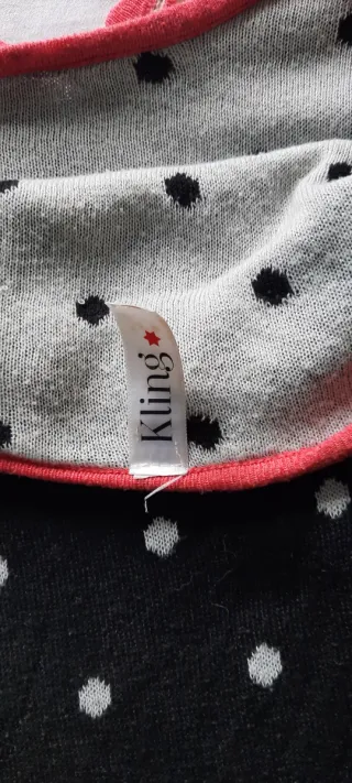 Vestido Kling lunares - Negro y blanco