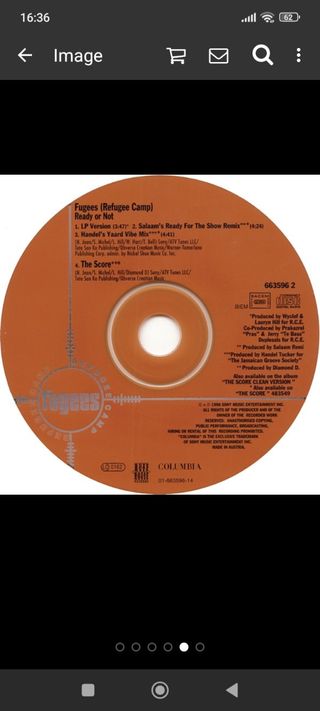 CD Fugees - Ready or Not