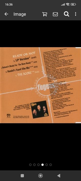 CD Fugees - Ready or Not