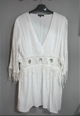 Vestido blanco Ibicenco Boho