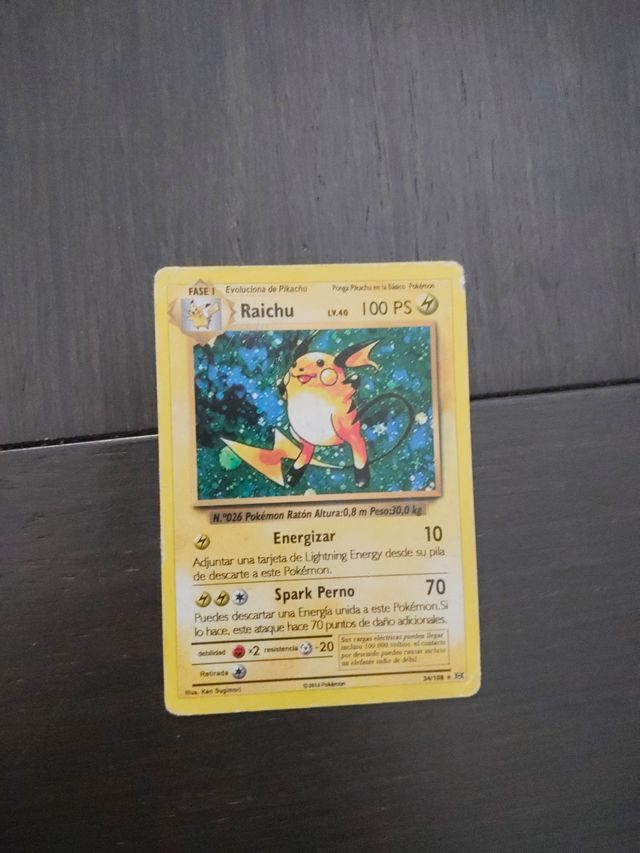 Raichu - Carta Pokémon 34/108