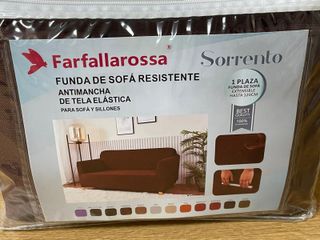 Funda sillón 1 plaza - Farfallarossa marrón