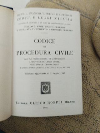 Codice Procedura Civile - 1966
