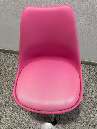 Silla escritorio rosa giratoria