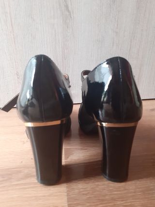 Zapatos negros tacón - T.37
