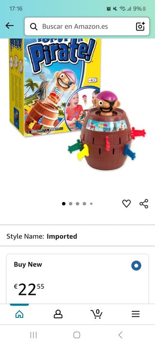 Pop-Up Pirate! Juego de Mesa