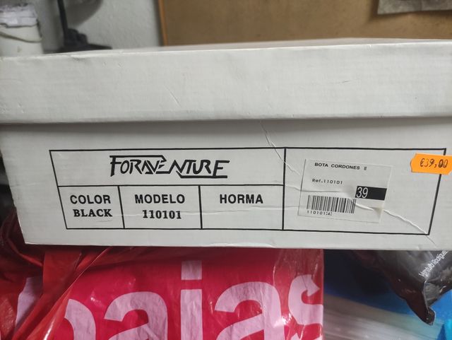 Botas FORAVENTURE negras nº 39