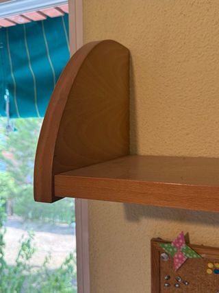 Estantería pared -madera maciza