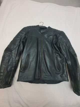 Chaqueta moto de cuero cafe racer S.M