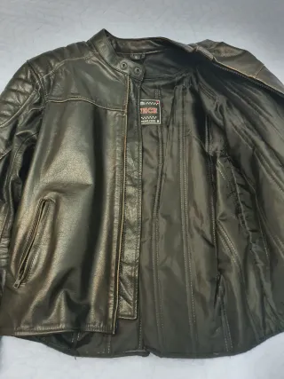 Chaqueta moto de cuero cafe racer S.M