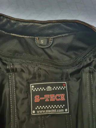 Chaqueta moto de cuero cafe racer S.M