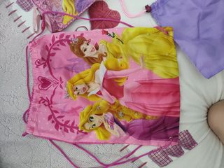 Neceser y 2 Bolsas Disney Princesas - Rosa y Mora