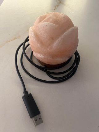 Lámpara de sal rosa