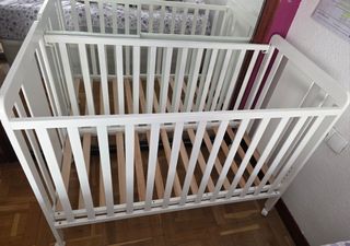 Cuna bebé blanca IKID 120x60