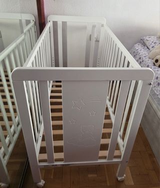 Cuna bebé blanca IKID 120x60